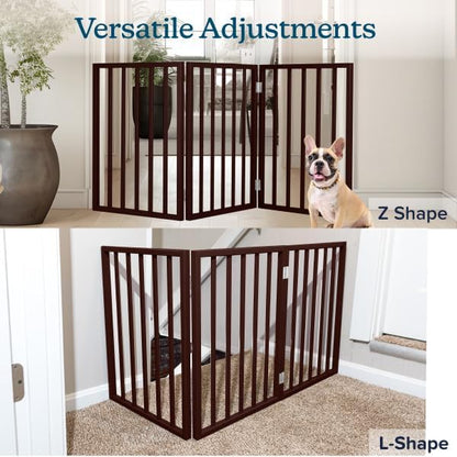 PETMAKER Pet Gate, 3 Panel Freestanding Dog Gate Indoor, 54”x23.75” - Image 5