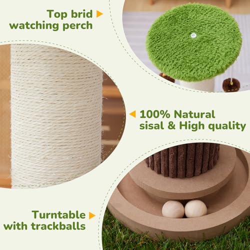 Woochpet 34" Tall Cat Scratching Posts, Heavy Duty and Thicker Cat Scratcher - Image 3