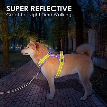 PHOEPET No Pull Dog Harness, Unique Colors Reflective Adjustable Dog Vest - Image 6