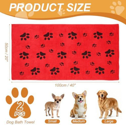 Microfiber Dog Towels Drying Dogs 40x20 in Super Soft - Image 2