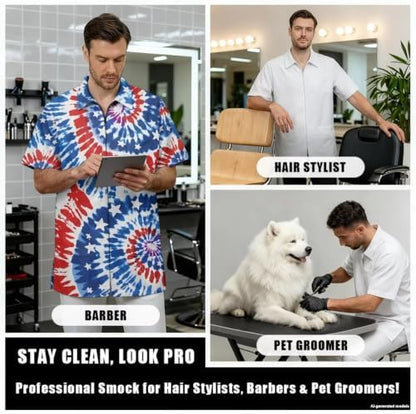 Funny Print Barber Jackets & Smocks - Image 4