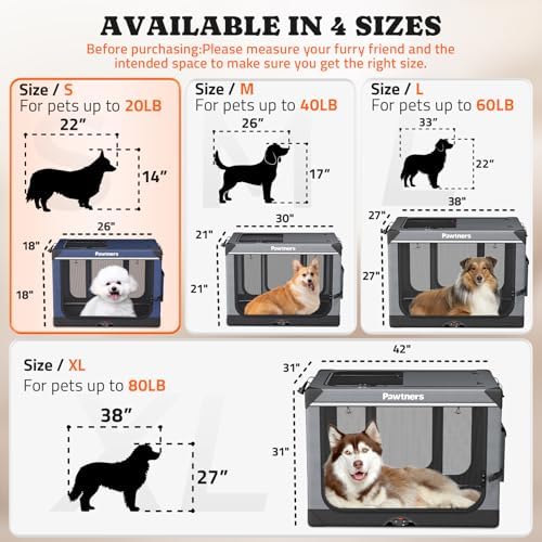 Collapsible Dog Crate: 26 Inch Foldable Soft Sided Dog Crate - Image 2