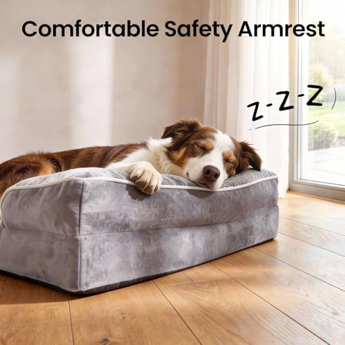 OhGeni Orthopedic Medium Large Dog Bed Sofa, Memory Foam - Image 5