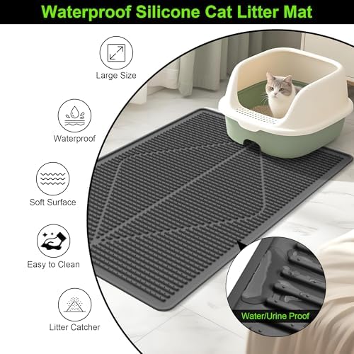 Mofason Rubber Cat Litter Box Mat - Image 4