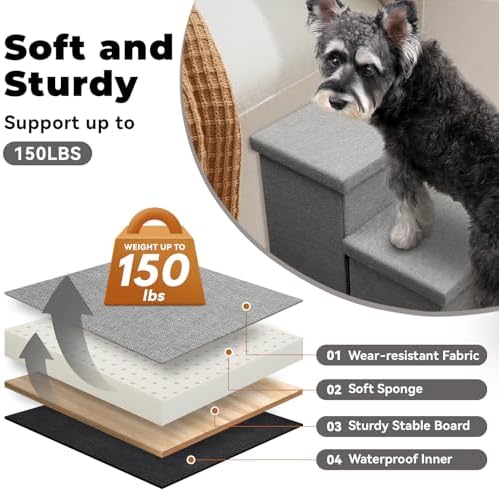 Zerbuger Dog Stairs with Storage - Image 6