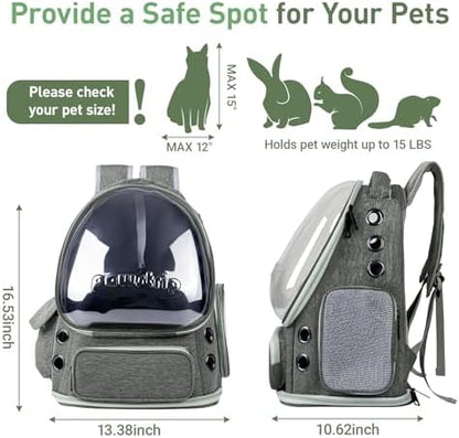 Cat Backpack Carrier Clear Bubble Window - Image 2