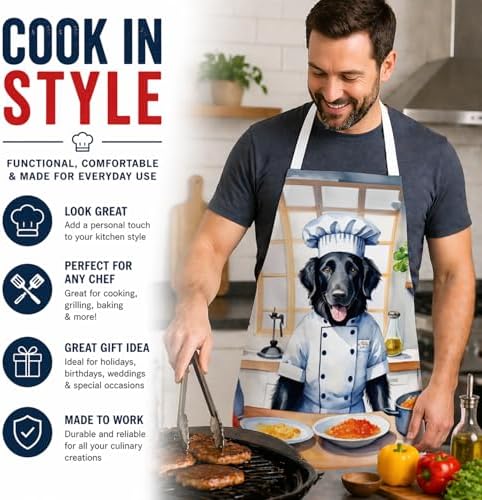 Caroline's Treasures Flat-Coated Retriever The Chef Apron Cooking Kitchen - Image 2