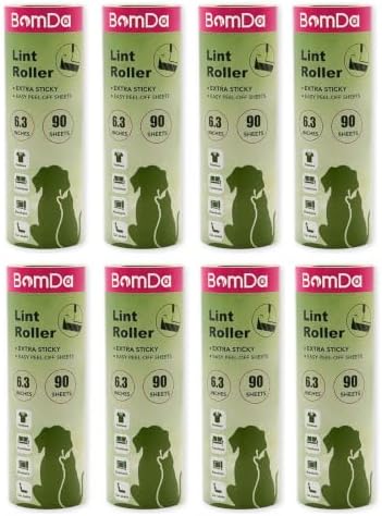 Extra Sticky Large Surface Lint Roller, 6.3''Wide Roller by BomDa