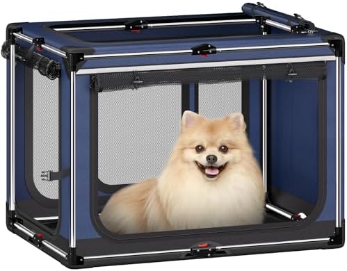 Collapsible Dog Crate: 26 Inch Foldable Soft Sided Dog Crate by Pawtners