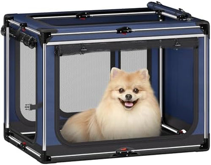 Collapsible Dog Crate: 26 Inch Foldable Soft Sided Dog Crate by Pawtners