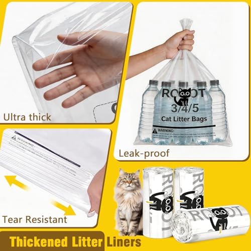 Litter Box Liners 120 Count for Litter R.o.bot 3/4/5-25.2 x 23.6 IN - Image 6