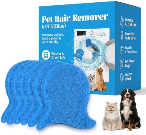 6 Pack Pet Hair Remover for Laundry, Reusable Lint Catcher Balls by Unknown