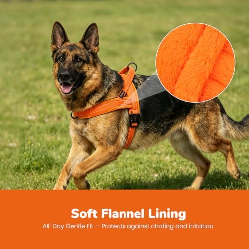 Didog No Pull Dog Harness for Large Dogs, Soft Flannel Padded - Image 2