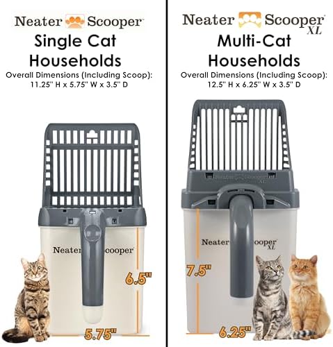 Neater Pet Brands Neater Scooper XL Cat Litter Scoop, 195 Refill Bags – - Image 5