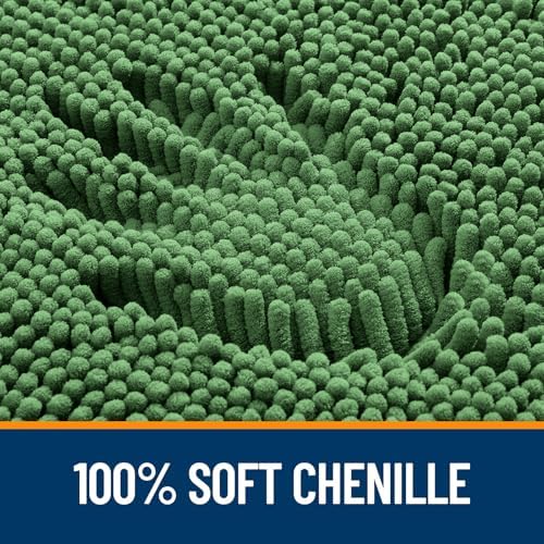 OLANLY Bathroom Rugs 36x24, Extra Soft Absorbent Chenille Bath Rugs - Image 3