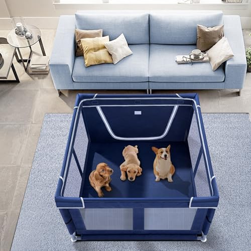 Puppy Playpen Indoor for Dog Small Pets, Dog Playpen 42x42x25 Inch, Dog Play Pen - Image 4