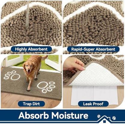 Bcoimo Super Absorbent Dog Door Mat - Image 4