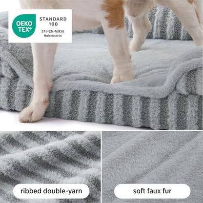 LE SURE Cute Cozy High Back Orthopedic Small Dog Bed - Image 3