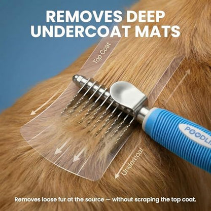 Poodle Dematting Fur Rake Comb Brush - Image 5