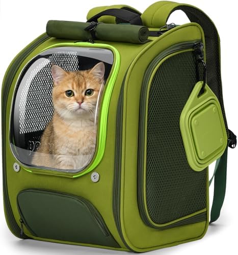Pecute Cat Backpack Carrier, Large Space Cat Bubble Backpack by pecute