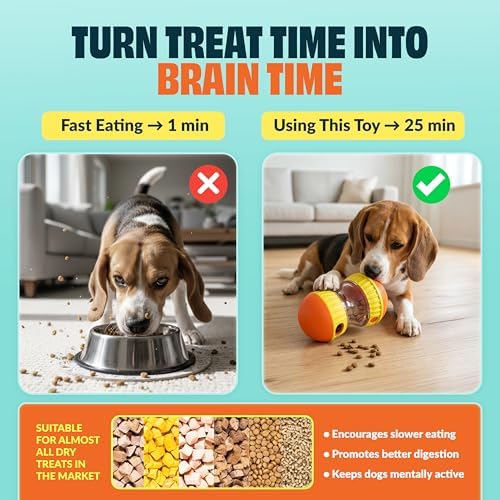 Dog Treat Dispenser Toy interactive-Treat puzzle toys - Image 5