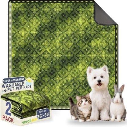 Washable Pee Pads for Dogs, Reusable Puppy Potty Training Pads, Ultra-Absorbent by Verdasun