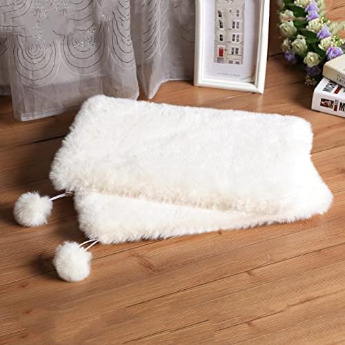SHENGOCASE 2-Pack Faux Rabbit Fur Dog Cat Bed Cushion Mat by SHENGOCASE