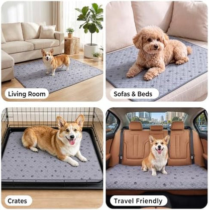 Sunheir Washable Pee Pads for Dogs, 2 Pack 36” x 48” Waterproof Puppy Pads - Image 5