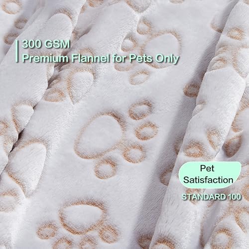 Stuffed Small Beige Premium Soft Dog Blanket, - Image 2