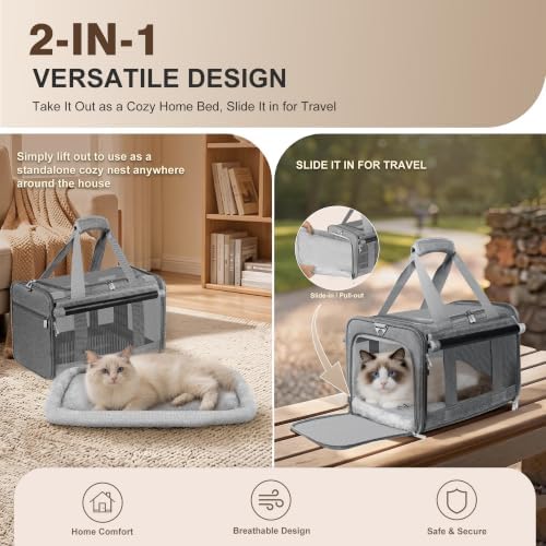 Soft Sided Cat Carrier for Anxious Pets - Image 3