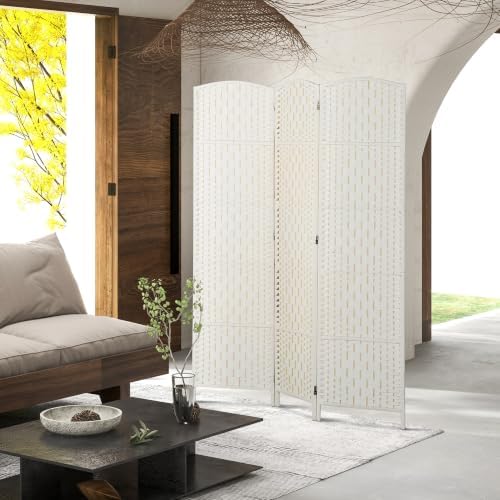 HOMCOM Room Divider 3-Panel, 6FT-Tall Folding Privacy Screen - Image 6