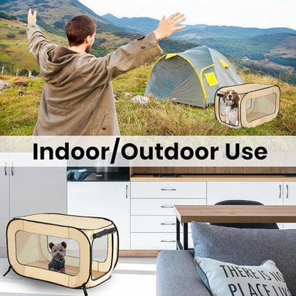 Portable Collapsible Pop Up Kennel - Image 6
