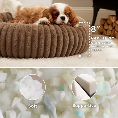 Bedsure ComfyFleece® Donut Medium Dog Bed - Image 2