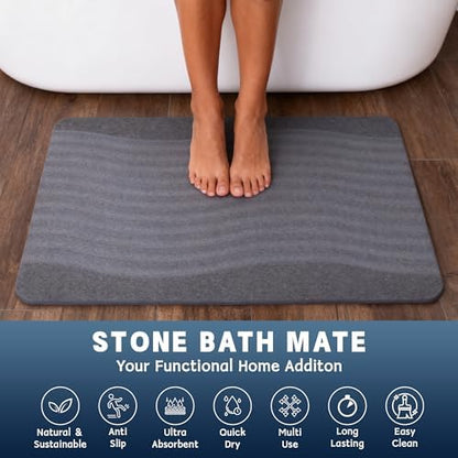 Stone Bath Mat Diatomaceous Earth Shower Mat - Image 4