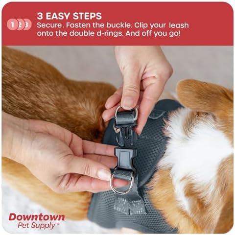 Downtown Pet Supply Step in Dog Harness No Pull, Titanium - Image 5