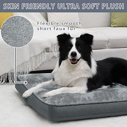 Dog Crate Bed Waterproof Deluxe Plush Dog Beds - Image 2