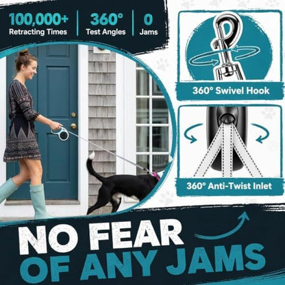 2 in 1 Retractable Dog Leash - Image 4