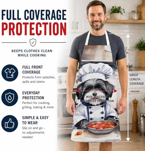 Caroline's Treasures Havanese The Chef Apron Cooking Kitchen Server Baking - Image 3