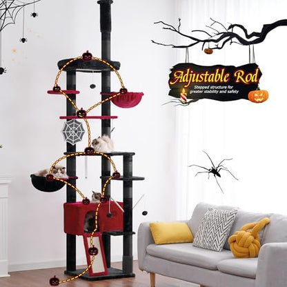 Hey-brother Cat Tree Tower, Adjustable Height, Floor to Ceiling - Image 2