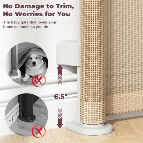 2Pack Retractable Baby Gates for Stair - Image 4