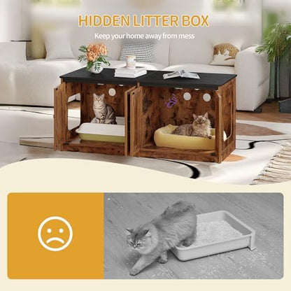 Hzuaneri Cat Litter Box Enclosure - Image 2