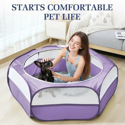 Pawaboo 2-in-1 Small Animals Playpen - Image 6