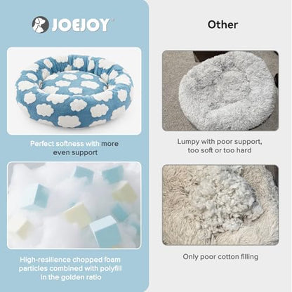JOEJOY Jacquard Donut Round Small Dog Bed - Image 4
