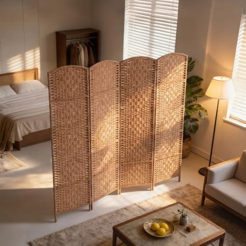 HOMCOM Room Divider 4-Panel, 6FT-Tall Folding Privacy Screen - Image 6