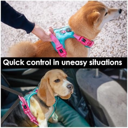 PHOEPET No Pull Dog Harness, Unique Colors Reflective Adjustable Dog Vest - Image 5