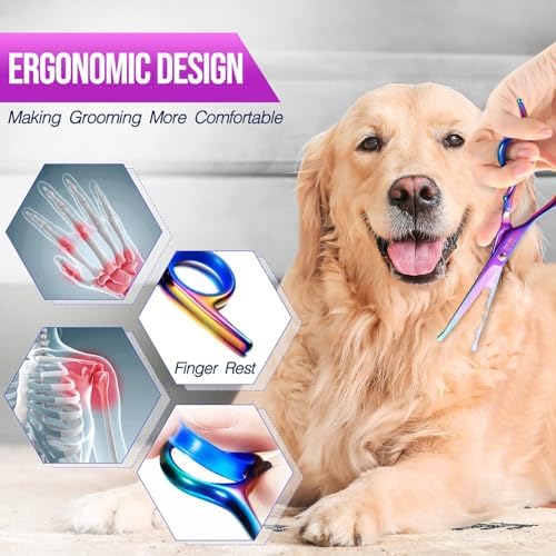 Gimars Dog Grooming Scissors Kit Professional 4CR - Image 5