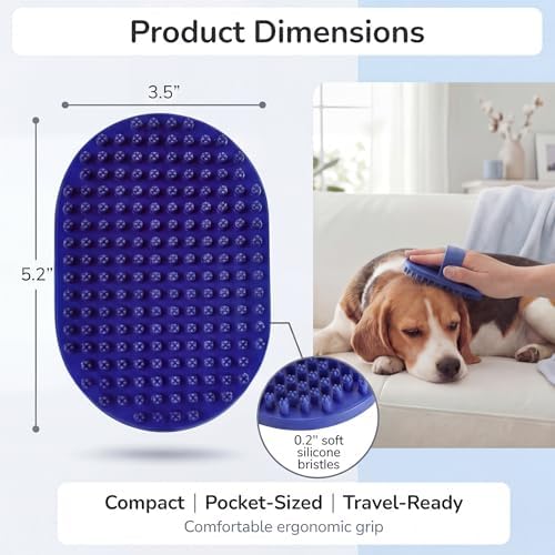 Pets&Goods Rubber Grooming Brush - Image 3