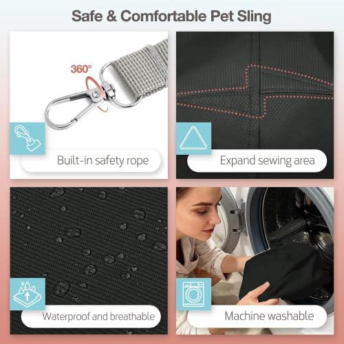 YUDODO Adjustable Dog Sling Carrier - Image 7
