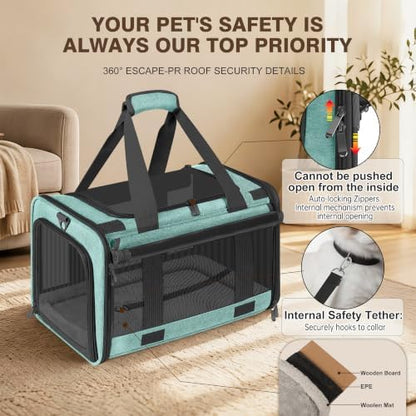 Soft Sided Cat Carrier for Anxious Pets - Image 7