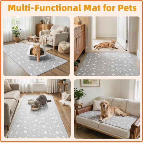 Cat Litter Mat, 2 Pack Large 40" X 29" Litter Trapping Mat - Image 4